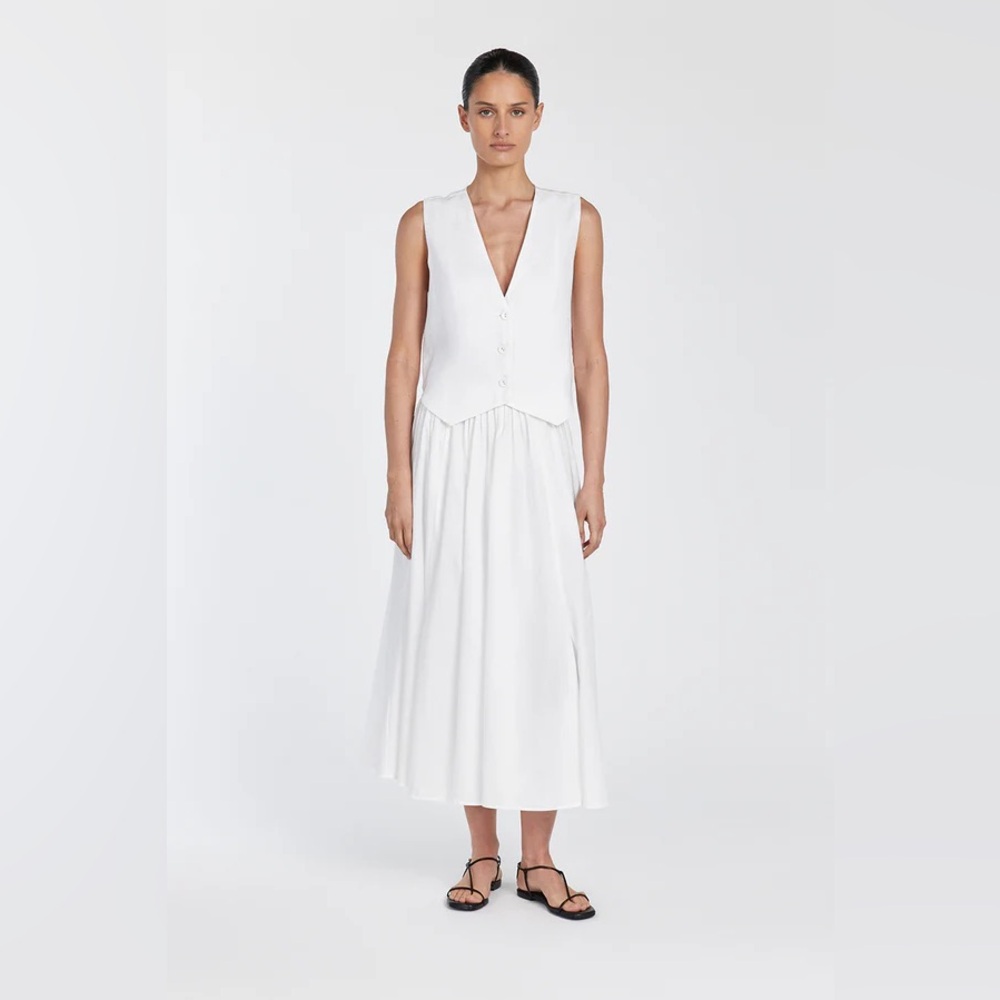 Dissh banks linen vest - size 4